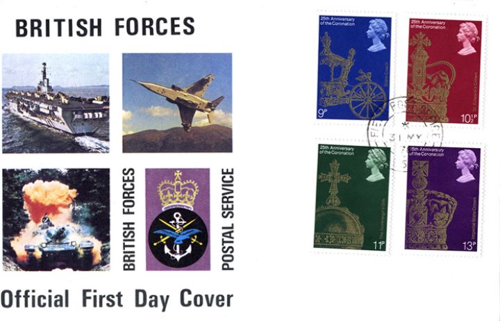 Coronation 25th Anniversary, British Forces Cover