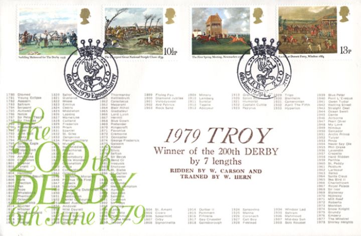 Horse Racing, Winners of the Derby