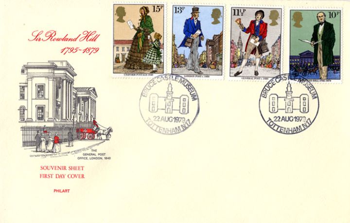 Rowland Hill: Stamps, The GPO London 1840