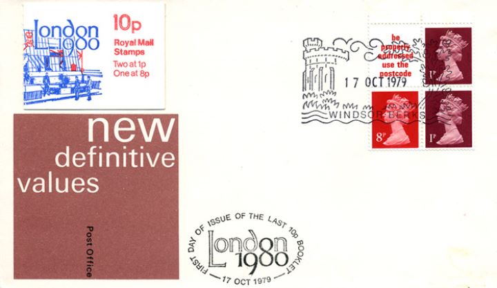 Vending: New Design: 10p 'London 1980', The Last 10p Booklet