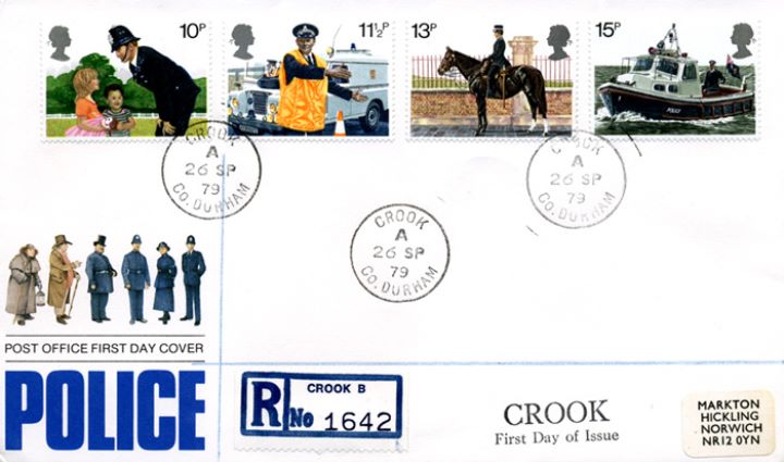 Police, Crook postmark