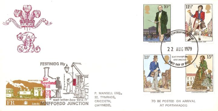 Rowland Hill: Stamps, Minffordd Junction