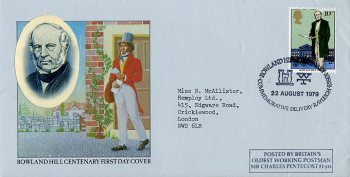 Rowland Hill: Stamps, Wiggins Teape Official Cover