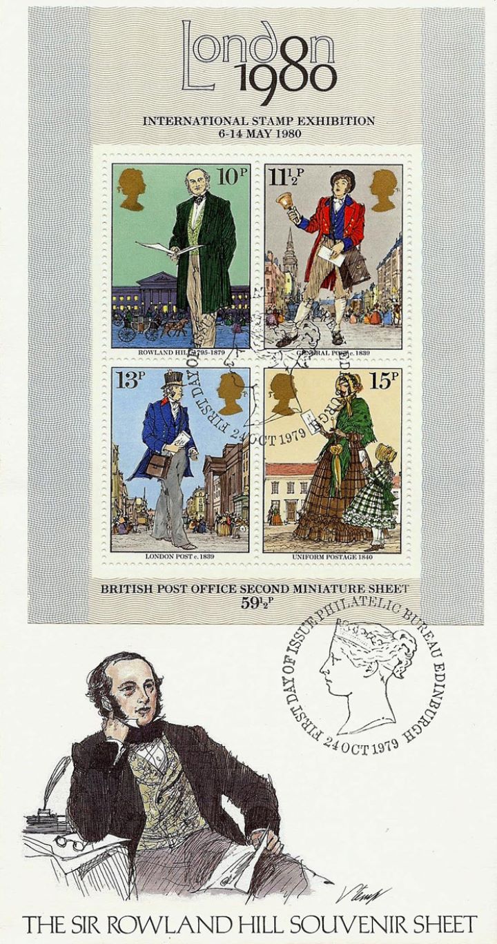 Rowland Hill: Miniature Sheet, Sir Rowland Hill