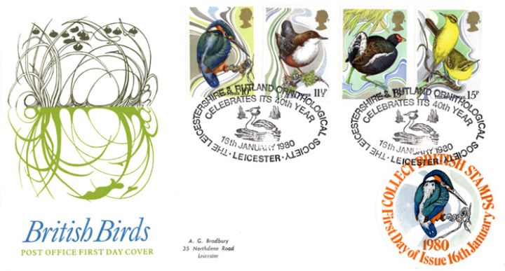 British Birds 1980, Collect British Stamps