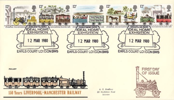 Liverpool & Manchester Rly, The Rocket and Carriages