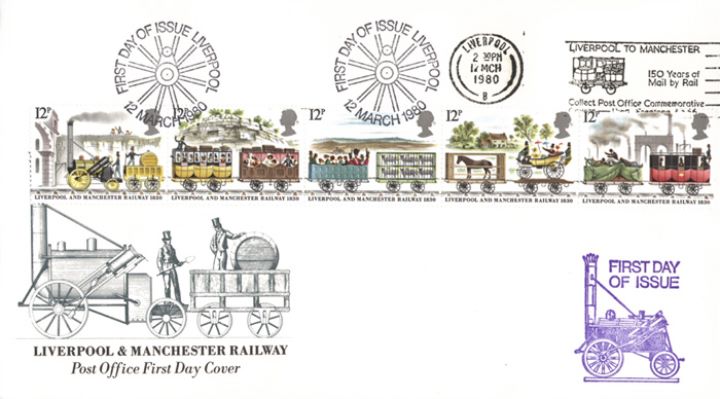 Liverpool & Manchester Rly, 150 Years Mail by Rail