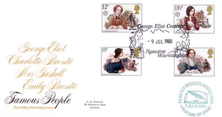 Famous Women Authors, Post Office special h/s covers