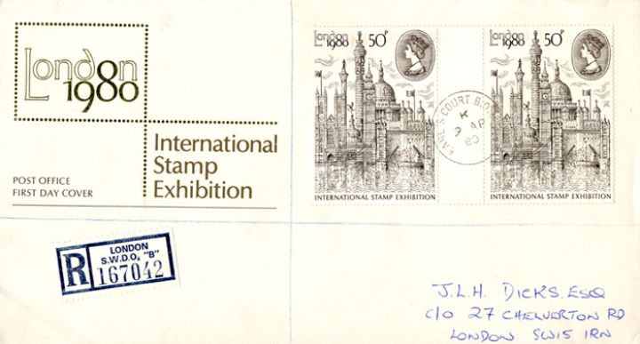 London 1980: 50p Stamp, Earl's Court Postmark