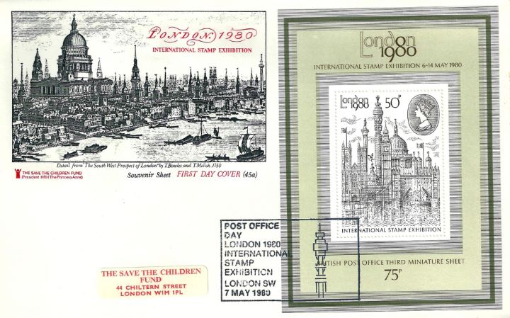 London 1980: Miniature Sheet, The South West Prospect of London