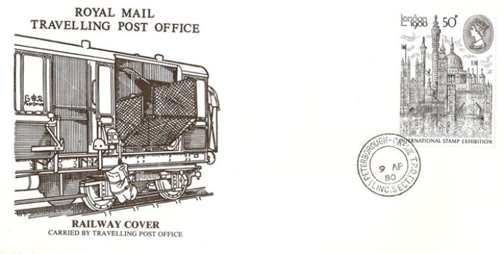 London 1980: 50p Stamp, Travelling Post Office