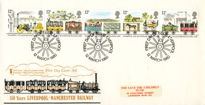 Liverpool & Manchester Rly, The Rocket and Carriages