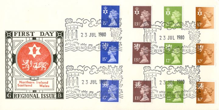 Regionals 1980 Set, Three regions on one cover