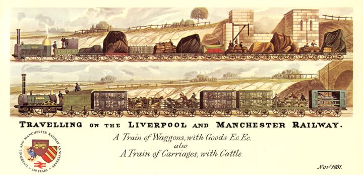 Liverpool & Manchester Rly, Post Card No.1