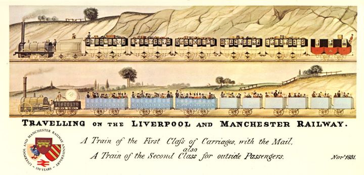 Liverpool & Manchester Rly, Post Card No.2