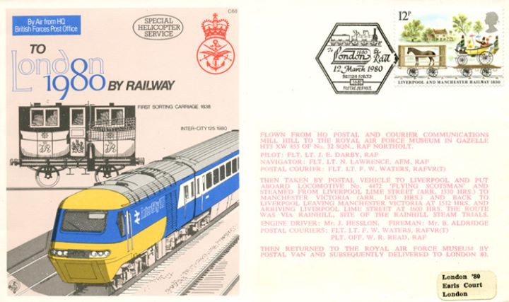 Liverpool & Manchester Rly, To London 1980 by Rail