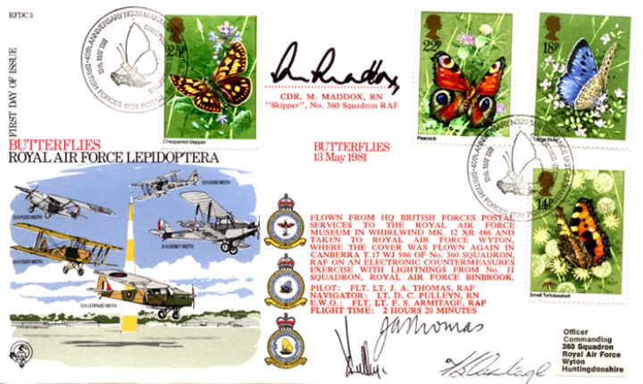 Butterflies, RAF Lepidoptera