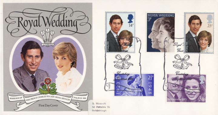 Royal Wedding 1981, Royal Family on British Stamps | First Day Cover / BFDC