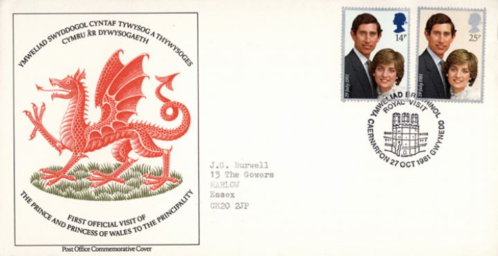 Royal Visit to Wales, Welsh Dragon