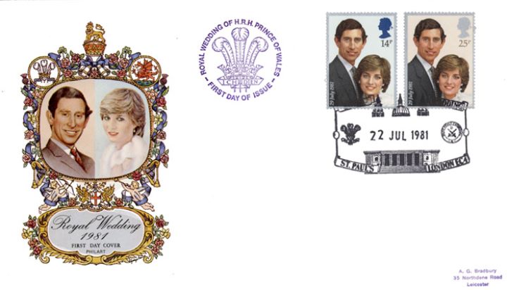 the royal wedding 1981 first day coverimage