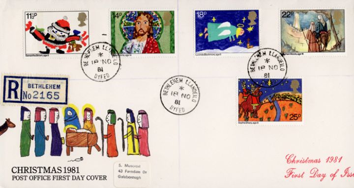 Christmas 1981, CDS postmarks