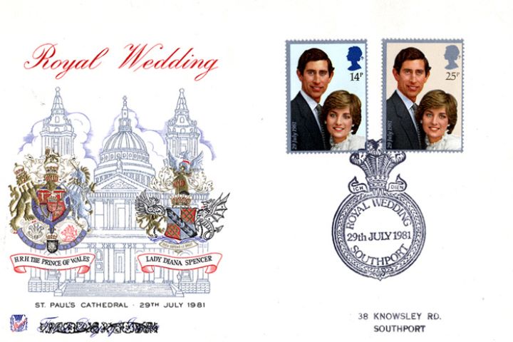 St Paul's Cathedral, Wedding Day Postmark