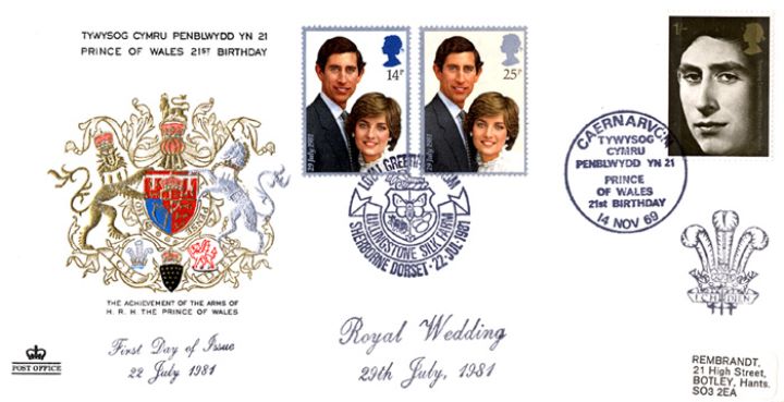 Royal Wedding 1981, Arms of the Prince of Wales