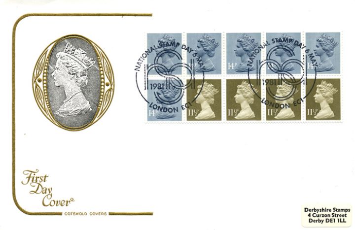 Counter: New Design: £1.30 Postal Hist 1 (Penny Black), H M The Queen