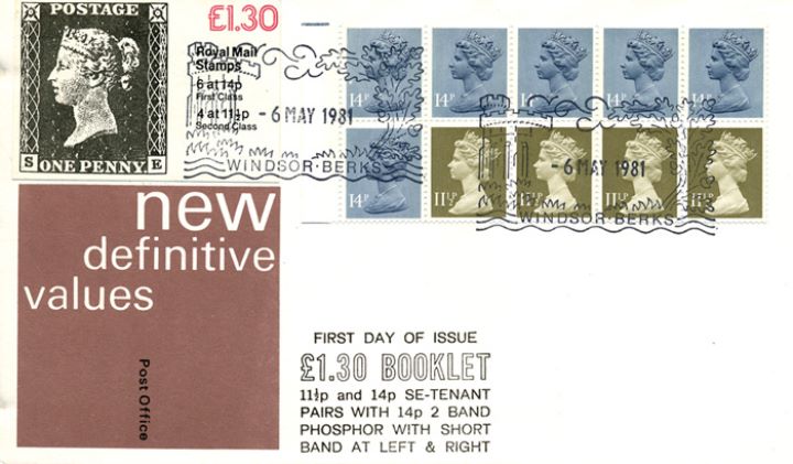 Counter: New Design: £1.30 Postal Hist 1 (Penny Black), Penny Black