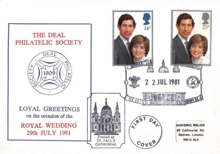 Royal Wedding 1981, Deal Philatelic Society