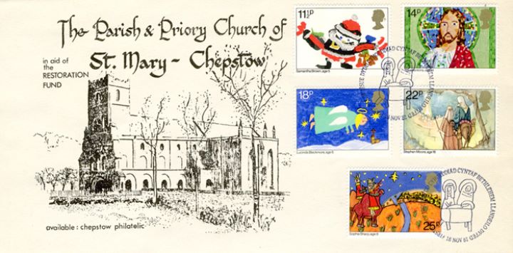 Christmas 1981, St Mary's Church, Chepstow