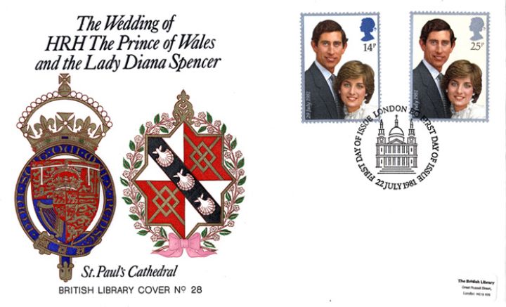 Royal Wedding 1981, The Arms of Charles and Diana