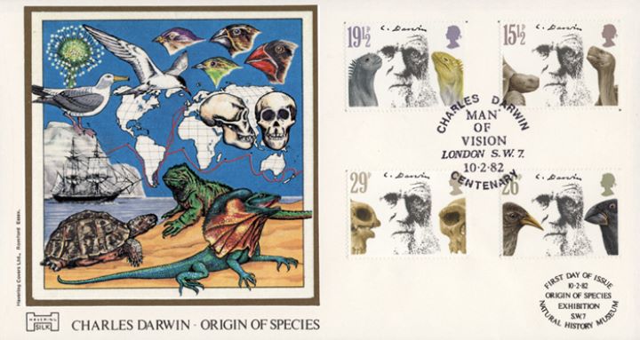 Charles Darwin, Birds Skulls & Lizards