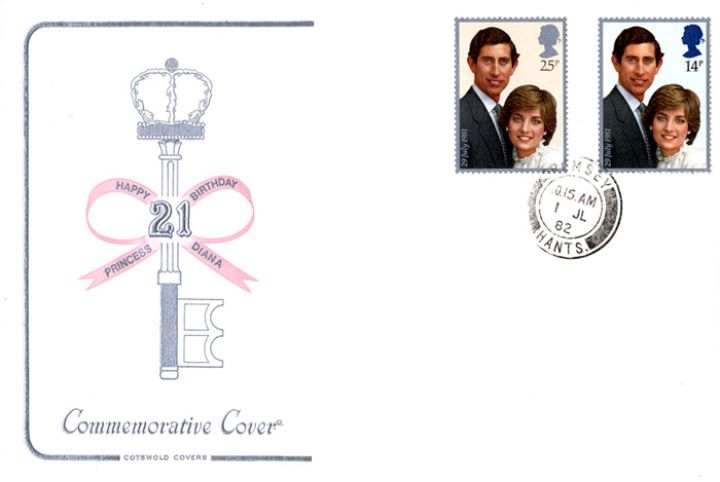 Princess Diana 21st Birthday, Royal Key and Ribbon