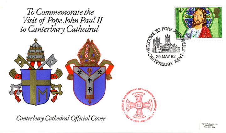 Visit of Pope John Paul II, Canterbury Cathedral Official Cover