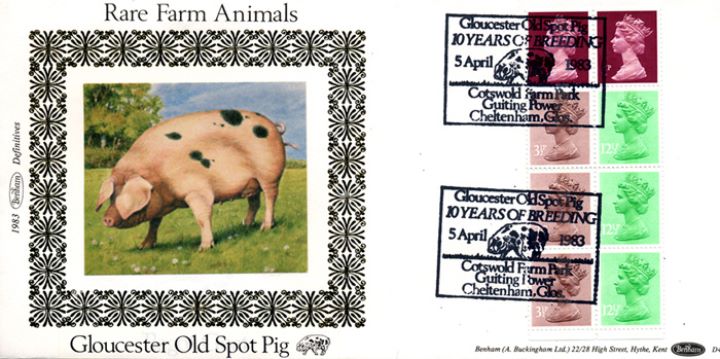 Vending: New Design: 50p Rare Breeds 2 (Glos Old Spot Pig), Gloucester Old Spot Pig