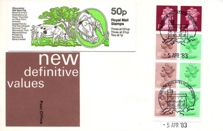 Vending: New Design: 50p Rare Breeds 2 (Glos Old Spot Pig), Gloucester Old Spot Pig