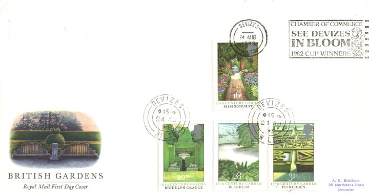 British Gardens, Slogan postmarks