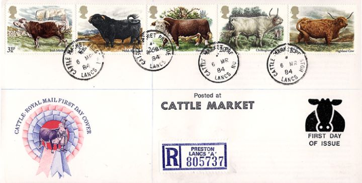 British Cattle, CDS Postmarks