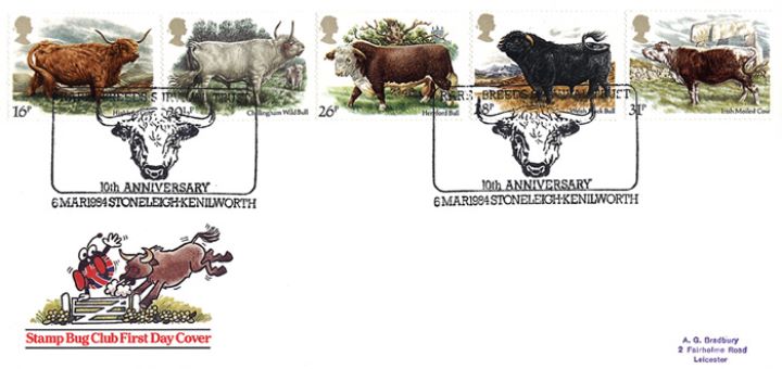 British Cattle, Stamp Bug Cover