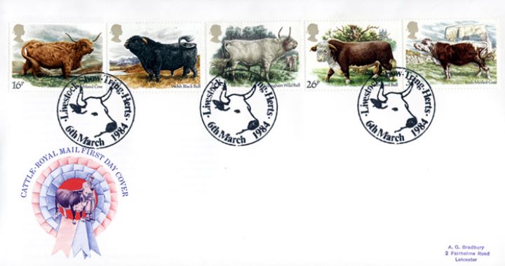 British Cattle, Best in Show - Special Handstamps