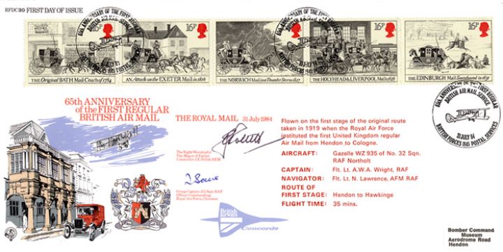 The Royal Mail, First Regular Air Mail Service