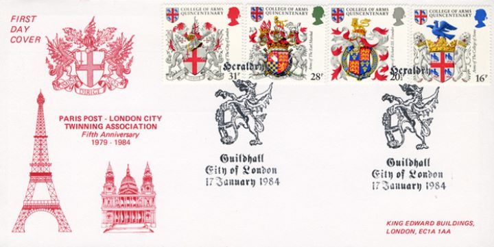 Heraldry, Twinning: Paris Post and London City