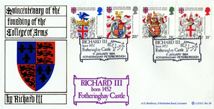 Heraldry, Fotheringhay Castle