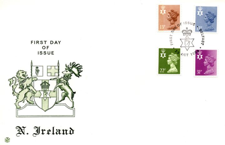 Northern Ireland 13p, 17p, 22p, 31p, Coat of Arms