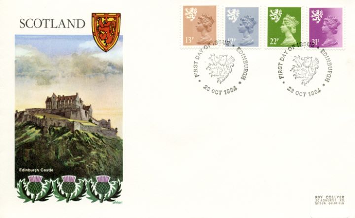 Scotland 13p, 17p, 22p, 31p, Edinburgh Castle