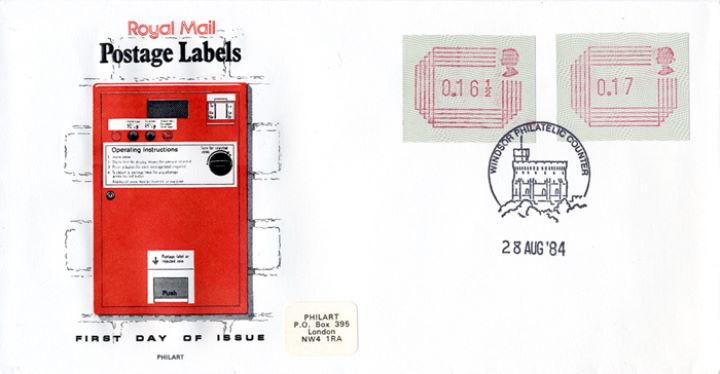 16 1/2p & 17p [Frama Labels], Frama Vending Machine