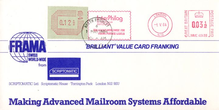 32 values 1/2p to 16p [Frama Labels], Frama from Scriptomatic