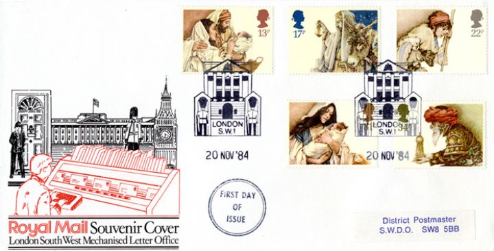 Christmas 1984, Royal Mail Souvenir Cover