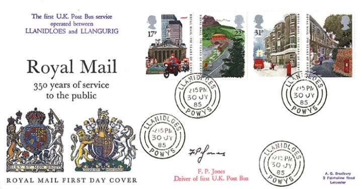 The Royal Mail, Selected cds postmarks